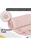Soft Baht Mat Non-Slip Bath Mat, Drainage Holes Suction Quick Drying Shower Mat, Massage Foot Pads