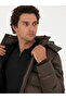 Brown Hooded Goose down Coat 50273107-Vr029 - 3