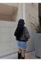 Women's Blue High-Waisted Denim Skirt with Tassel Detail - 5