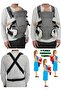 Mother Baby Care Backpack, Hospital Exit Shoulder Bag, Baby Carrying Reversible Kangaroo Carrier - 6