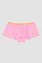 Light Pink Girl's Flower Bandeau Bikini Set - 3