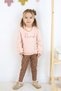 Girl's Floral Embroidered Two Thread Fabric Leggings Suit(Buckle Included.) - 6