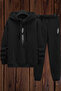 Tracksuit Top and Bottom Set Vertical Printed Ribbon - 2