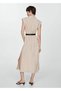 Kemerli liyosel elbise - 4