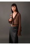 Leather Look Midi Skirt - 8