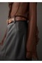 Leather Look Midi Skirt - 7