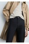 Waxed Mid-Waisted Skinny Jean Pants - 6