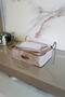 Felt 6-Piece Suitcase Organizer Set with Leather Handles, Luxury Suitcase Organizer, Cream Color - 2