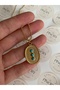 Vip Series - Turquoise Stone Oval Anti-Tarnish Steel Women's Gold Necklace - 2
