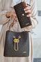 Women's Brown Brown Bag Wallet Combination