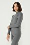 Women's long sleeve collared thermal set 405154 smoky - 6