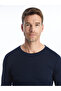 Create your style with uzg store navy blue crew neck long sleeve men's t-shirt - 3