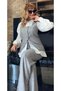 Women's Linen Square Collar Vest and Pants Two-Piece Set, Hijab Compatible Vest and Pants Two-Piece Set - 2