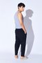 Black Parachute Flexible Lycra Baggy Cut Elastic Waist Comfortable Cut Men's Pantalon Jogger | 1015 - 5