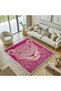 Nora 02 Pink Beige Tiger Figured Modern Woven Base Decorative Living Room Carpet - 2