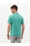 Green Regular Fit 100% Mercerized Cotton Buttoned Polo Collar Basic T-Shirt 50262668-Vr016 - 5