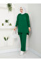Wonderful Rib Detailed Knitwear, Comfortable and Stylish Trousers, Double Set - 4
