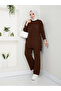 Wonderful Rib Detailed Knitwear, Comfortable and Stylish Trousers, Double Set - 4