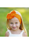 Baby Girl Child Flower Detailed Handmade Soft Flexible Cotton Combed Hair Band