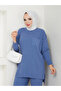 Wonderful Rib Detailed Knitwear, Comfortable and Stylish Trousers, Double Set - 6