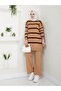 Wonderful Striped Knitwear, Comfortable and Stylish Trousers, Two-Piece Suit - 5
