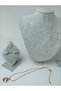 Steel Glass Hoop Shaped Women's Necklace - 4