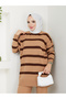 Wonderful Striped Knitwear, Comfortable and Stylish Trousers, Two-Piece Suit - 7