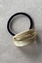 Cream Color Metal Detailed Rubber Buckle - 2