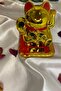 Maneki Neko Feng Shui Blessing Luck Calling Happiness Luck Cat Yellow Gold - 4