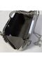 Silver Evening Bag Silver Evening Bag Stone Look Faux Leather Bag - 7