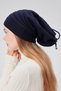 Women's Knitwear Knitted Beanie Neck Collar Outdoor Neck Collar Navy Blue - 3