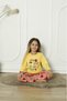 New Season 100% Cotton Girl's Waiter Long Sleeve Fruit Figured Combed Cotton Pajamas Set 6072 - 2