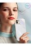 Pearl White Luxury Silicone Case with Gold Detail on the Edges for Samsung Galaxy A03 - 2