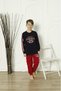 New Season Boy's Travel Waiter Long Sleeve Cotton Combed Pajamas Set 5084 - 3