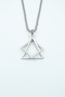 Triangle Square Geometric Knitted Chain Necklace