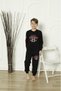 New Season Boy's Travel Waiter Long Sleeve Cotton Combed Pajamas Set 5084