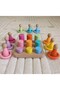 Montessori Matching Top Cylinder Ring Peg Baby Set - 9 Colors - 4