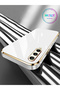 Luxury Silicone Case for Samsung Galaxy A50 with Dark Green Edges Gold Detail - 2