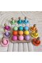 Montessori Matching Top Ball Ring Peg Baby Set - 9 Colors