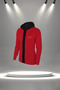 Women's Red Special Supra Combed Cotton Zippered Running and Walking Set (S-3Xl) - 2