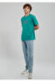 Logo Printed Green T-Shirt Regular Fit / Normal Cut 066842-71825