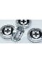 Hre Performance Black and White Wheel Hub Cover Set 60mm - 4