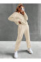 Basic Plain Winter 3 Thread Thick Tracksuit Set - Crew Neck High Waist Unisex Set