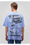 Road Runner Printed Purple T-Shirt Oversize / Wide Cut 0611669-80591 - 4