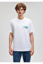 Back Printed White T-Shirt Loose Fit / Loose Relaxed Fit0612077-620 - 3