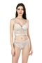 Ivory Bustier Triple Satin Nightgown Babydoll Shorts Set 7655 - 2