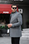 Men's Gray New Season Stamp Coat - 3