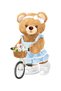 Cycling Bear Sticker for Car, Motorcycle, Helmet, Laptop, Window – 13X8 Cm.