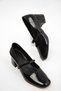 Black Patent Leather Women's Classic Heeled Shoes 19721 - 4