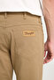 Regular Fit Regular Cut Normal Waist Straight Leg Men's Camel Stretch Trousers - 4
